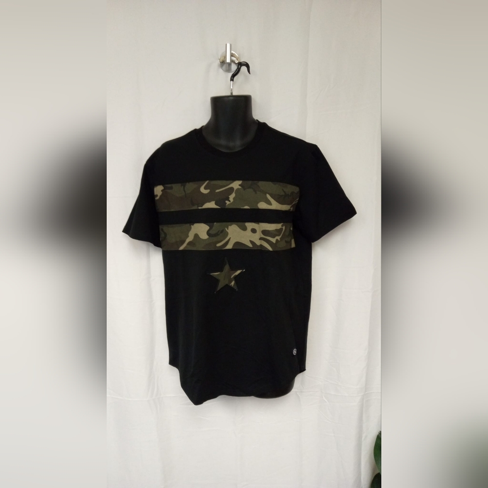 Hudson- Black Camouflage Star Men's T-Shirt/ Color Black/ New with Tag